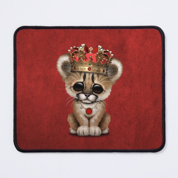 Item preview, Cute Royal Cougar Wearing Crown designed and sold by JeffBartels.