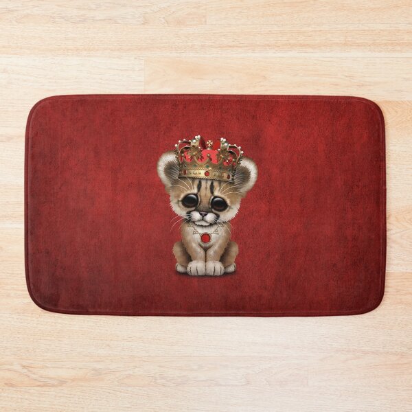 Item preview, Cute Royal Cougar Wearing Crown designed and sold by JeffBartels.