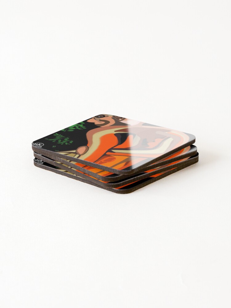 Thumbnail 4 of 5, Coasters (Set of 4), Pensive designed and sold by RADBethDesigns.