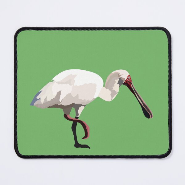 Artikelvorschau, A steht für Afrikanischer Löffler, Löffler-Illustration – Elegantes Kunstwerk eines Watvogels entworfen und verkauft von PrettylittlepastelUk.
