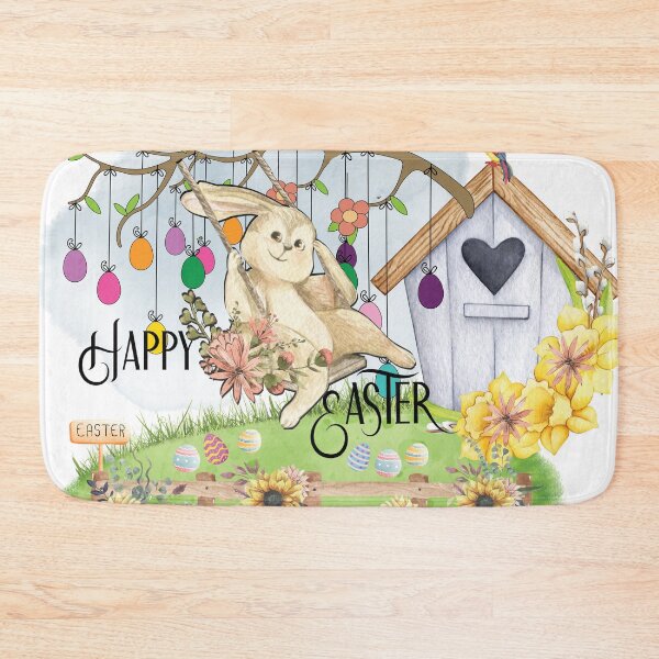 Item preview, Bunny Celebrates Easter Day, Easter Pun designed and sold by amrsam.