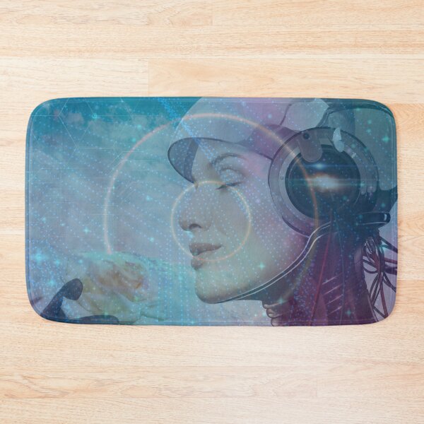 Item preview, Retro Futuristic Robotic / Sci fi artwork / Female Cyborg In Nature  Retro Futuristic Art for Sci fi lovers designed and sold by haRexia.