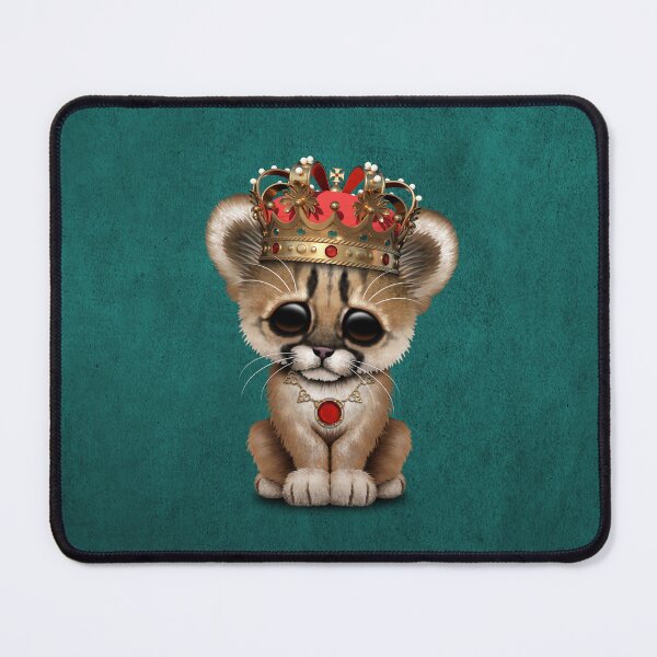Item preview, Royal Cougar Wearing Crown Blue designed and sold by JeffBartels.