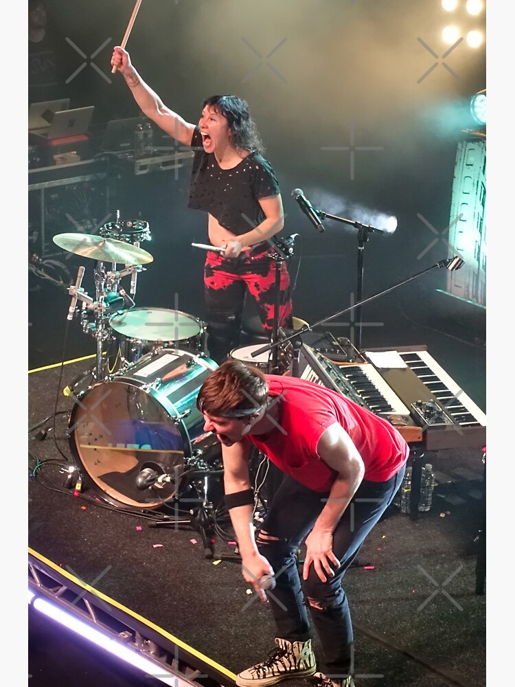 Thumbnail 3 of 3, Sticker, Matt and Kim Concert Photo - 2019 designed and sold by Aperture Science.