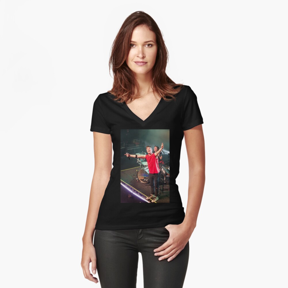 Item preview, Fitted V-Neck T-Shirt designed and sold by FastDraw11.