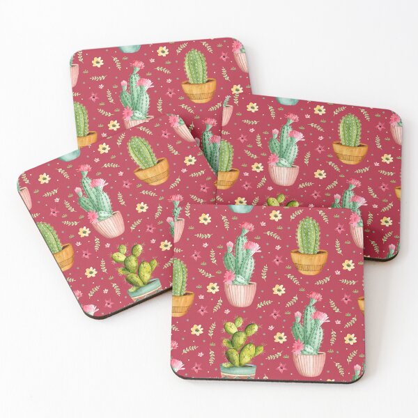 Item preview, Floral cactus. Bright pattern designed and sold by JuliaBadeeva.