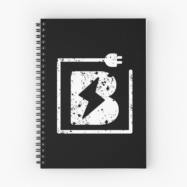 Artikelvorschau, Elektrischer Buchstabe B | Name des Elektrikers oder Elektroingenieurs Anfangsbuchstabe B, Elektrizitätskunst entworfen und verkauft von EngineersArt.