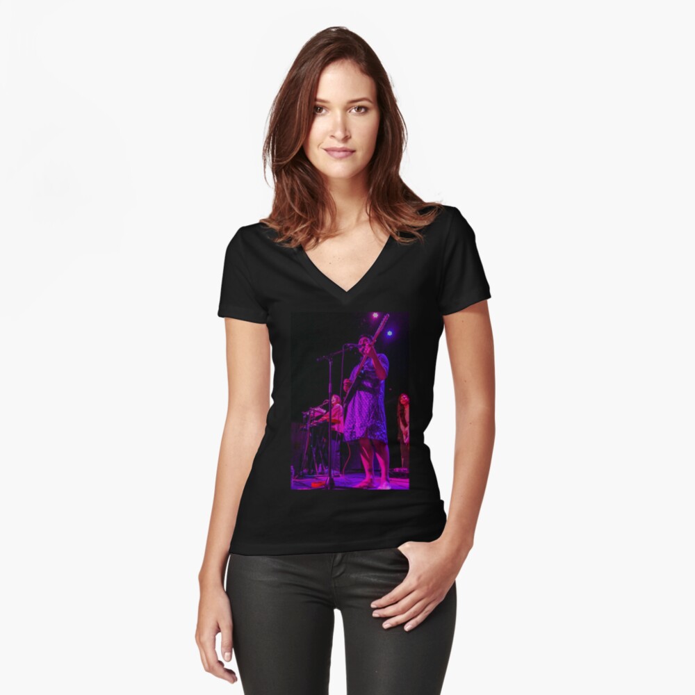 Item preview, Fitted V-Neck T-Shirt designed and sold by FastDraw11.