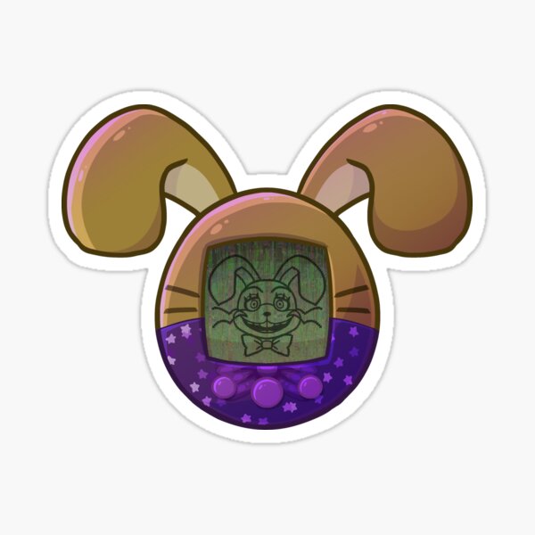 Glitchtrap fnaf vr princess quest black background  Sticker for