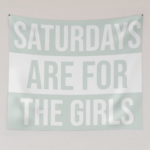 Item preview, Saturdays are for the girls light green designed and sold by Charislit.