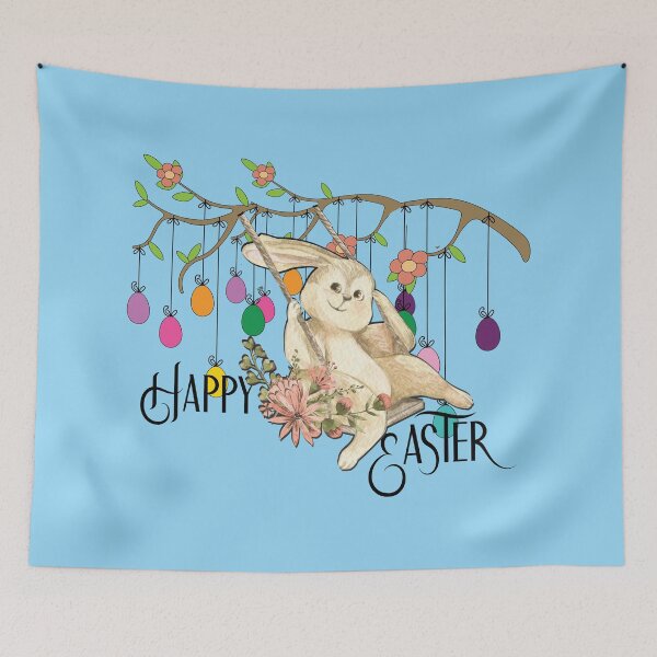 Item preview, Bunny Celebrates Easter Day designed and sold by amrsam.