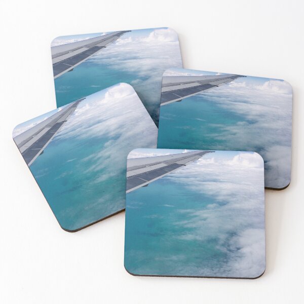 Item preview, View of Caribbean from airplane window designed and sold by JuliVogel.