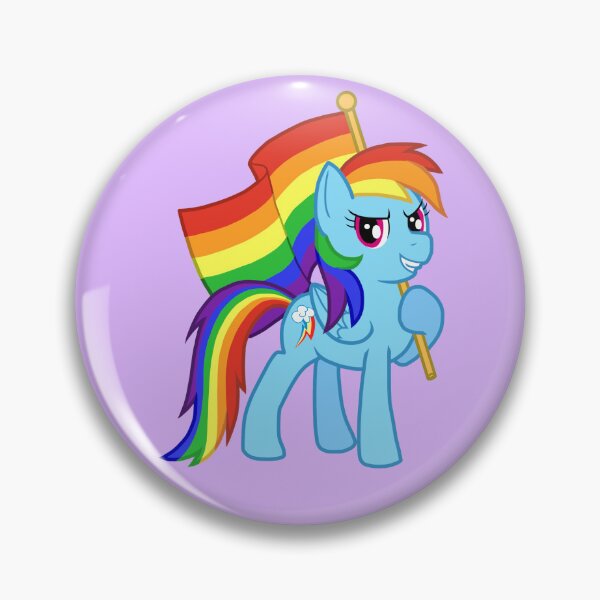 Item preview, Gay Rainbow Dash - My Little Pony LGBT+ Pride Flag designed and sold by Zphal.