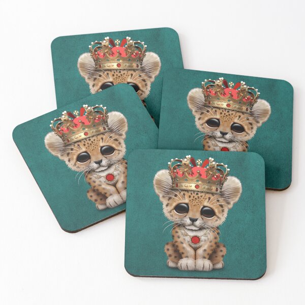 Item preview, Royal Leopard Wearing Crown Blue designed and sold by JeffBartels.