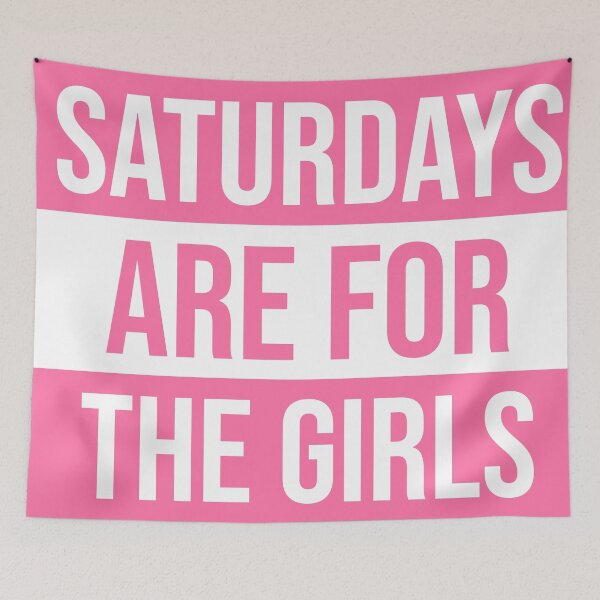 Item preview, Saturdays are for the girls pink designed and sold by Charislit.