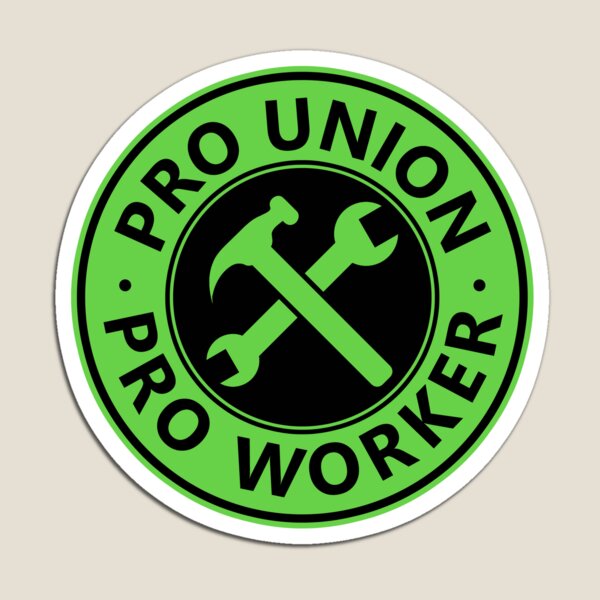 Vista previa del artículo con la obra «Pro sindicato, pro trabajador», diseñado y vendido por voltzandvoices.
