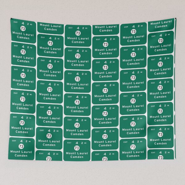 Item preview, New Jersey Turnpike Exit 4 Sign, Mount Laurel designed and sold by PTGraphics.