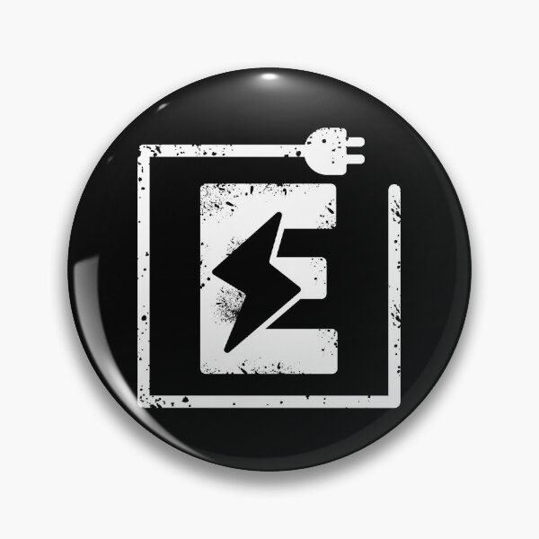 Item preview, Electrical letter E | Electrician or Electrical Engineer name initial E, Electricity art designed and sold by EngineersArt.