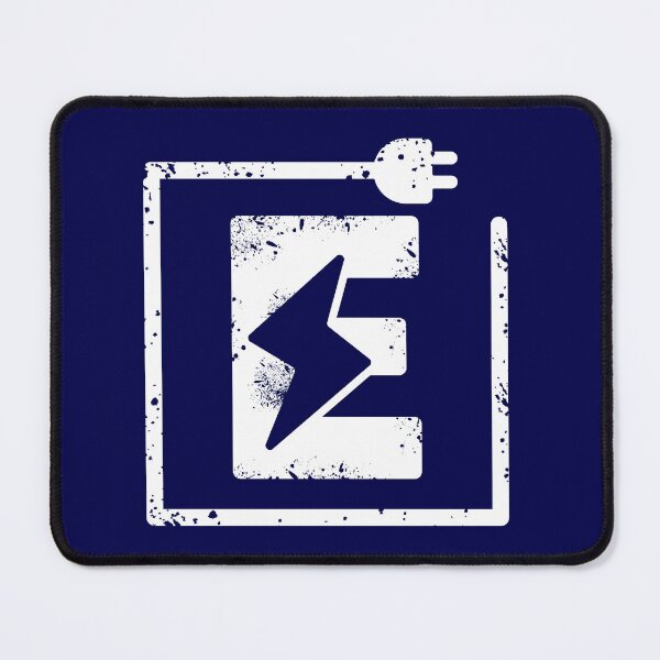 Item preview, Electrical letter E | Electrician or Electrical Engineer name initial E, Electricity art designed and sold by EngineersArt.