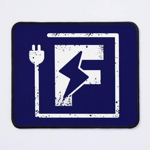 Item preview, Electrical letter F | Electrician or Electrical Engineer name initial F, Electricity art designed and sold by EngineersArt.