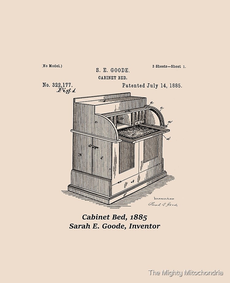 Cabinet Bed Sarah E Goode Inventor Ipad Case Skin By