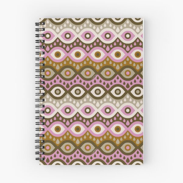 Item preview, Garnished Eyes – Ochre & Pink designed and sold by Cat Coquillette.