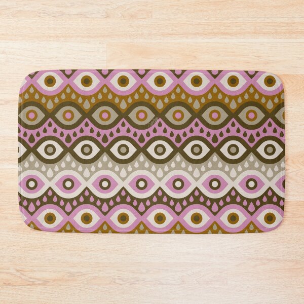 Item preview, Garnished Eyes – Ochre & Pink designed and sold by Cat Coquillette.