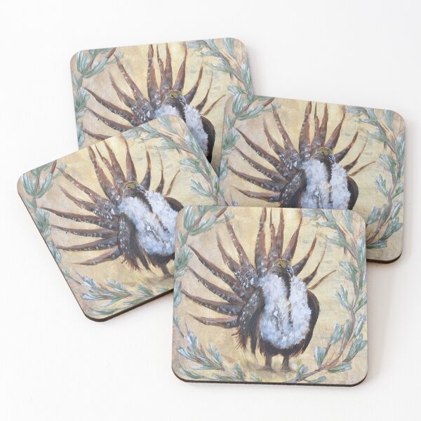 Item preview, Sage grouse and Sagebrush Artwork by Jolene Edwards designed and sold by CurlyClaraBelle.