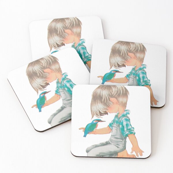 Item preview, Boy and kingfisher designed and sold by Nadia C  Ideas.
