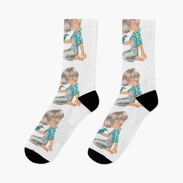 Item preview, Boy and kingfisher designed and sold by Nadia C  Ideas.