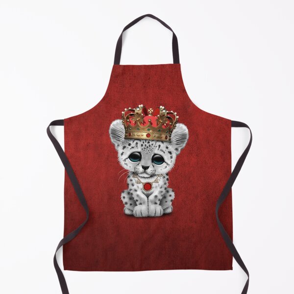 Item preview, Cute Royal Snow Leopard Wearing Crown designed and sold by JeffBartels.