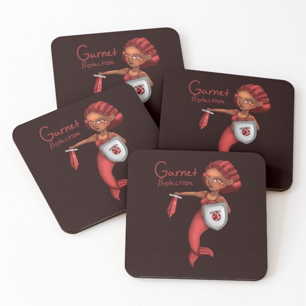 Item preview, Garnet Birthstone Mermaid designed and sold by pitrii-Petra.