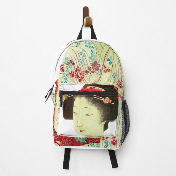 Item preview, Ukiyoe Woman in Yellow, Red, Green 浮世絵 designed and sold by amuseXpress.