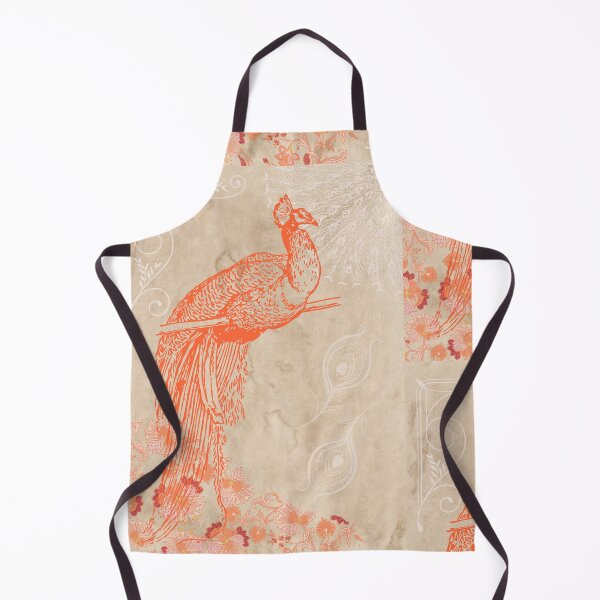 Item preview, Beautiful Old World Peacock On Parchment Paper Pattern Trending Grandmillennial Style designed and sold by H3designs.