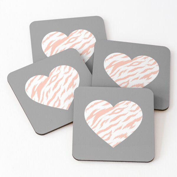 Item preview, Pink cheetah print heart <3 Tiger Skin  designed and sold by azzeddine  ⭐⭐⭐⭐⭐.