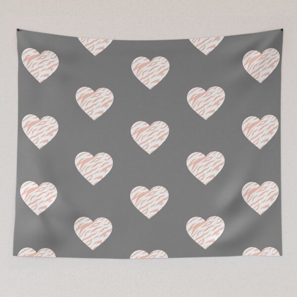 Item preview, Pink cheetah print heart <3 Tiger Skin  designed and sold by azzeddine  ⭐⭐⭐⭐⭐.