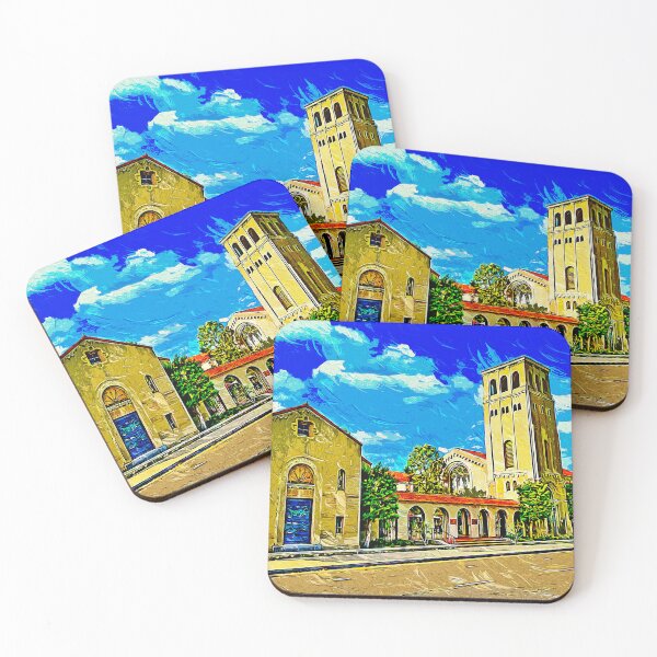 Item preview, First Baptist Church in Bakersfield, California - impressionist painting designed and sold by NickoPrints.