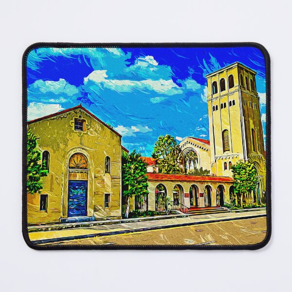 Item preview, First Baptist Church in Bakersfield, California - impressionist painting designed and sold by NickoPrints.