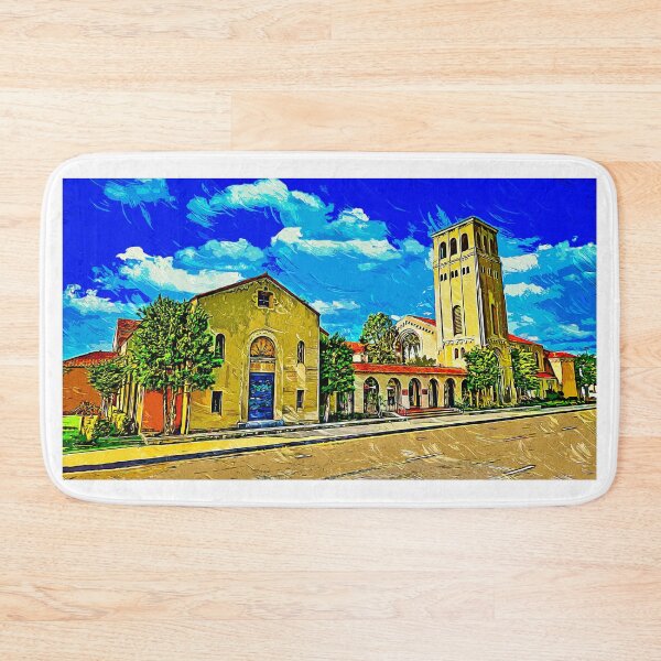 Item preview, First Baptist Church in Bakersfield, California - impressionist painting designed and sold by NickoPrints.