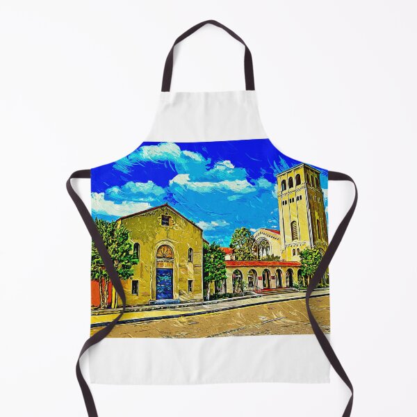 Item preview, First Baptist Church in Bakersfield, California - impressionist painting designed and sold by NickoPrints.