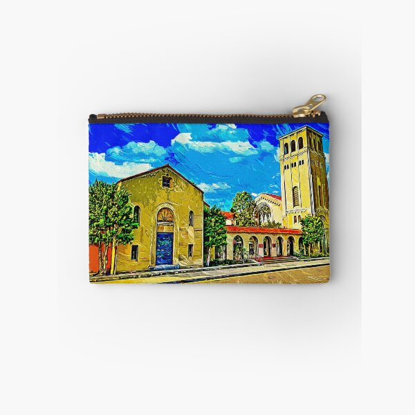 Item preview, First Baptist Church in Bakersfield, California - impressionist painting designed and sold by NickoPrints.