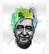 Cesar Chavez Portrait Art Poster
