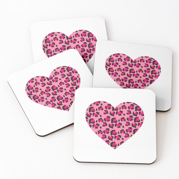 Item preview, Pink cheetah print heart <3 Tiger Skin  designed and sold by azzeddine  ⭐⭐⭐⭐⭐.