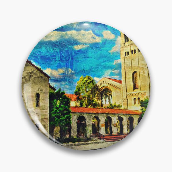 Artikelvorschau, First Baptist Church in Bakersfield, Kalifornien - pastoses Ölgemälde entworfen und verkauft von NickoPrints.