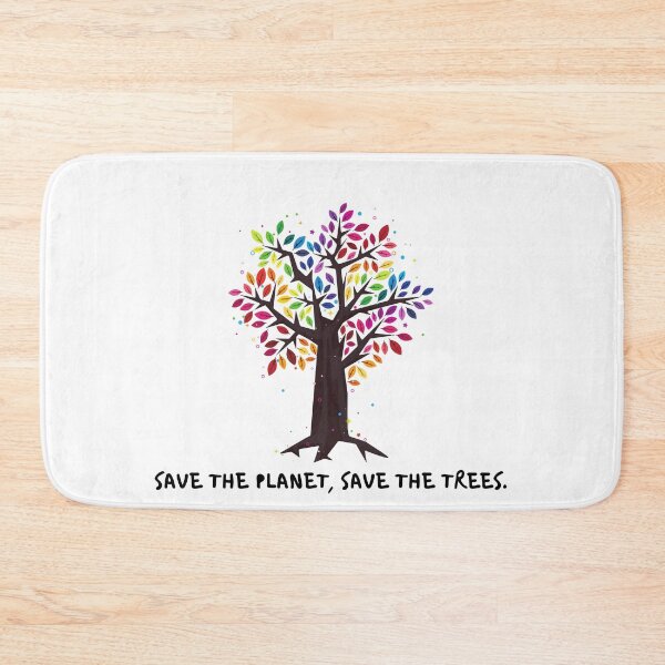 Item preview, Save The Planet Save The Trees colored leaves designed and sold by EsraaBaniOdeh.