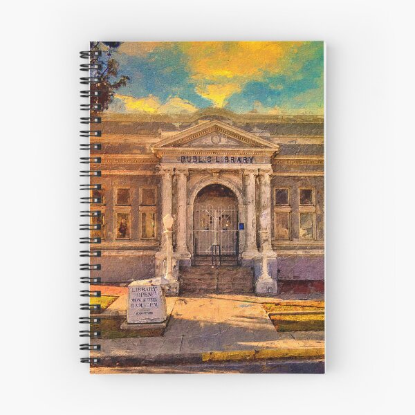 Item preview, Kern Branch, Beale Memorial Library, in Bakersfield, California - digital painting designed and sold by NickoPrints.