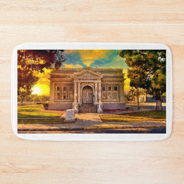 Item preview, Kern Branch, Beale Memorial Library, in Bakersfield, California - digital painting designed and sold by NickoPrints.