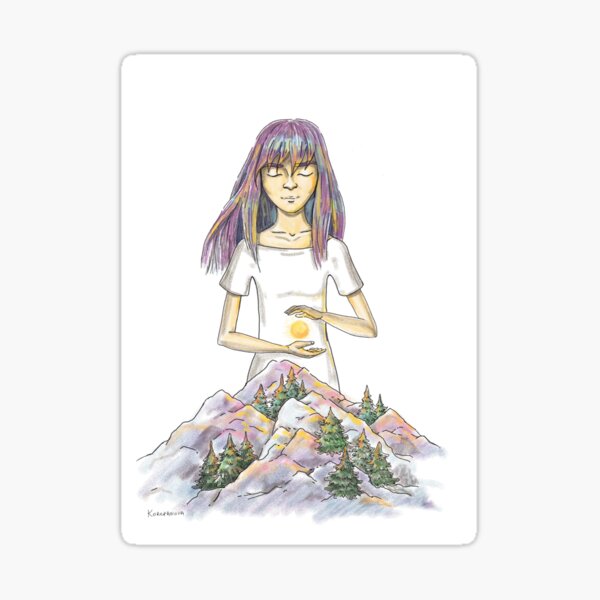 Energy of the mountains Sticker