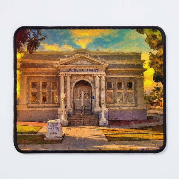 Item preview, Kern Branch, Beale Memorial Library, in Bakersfield, California - digital painting designed and sold by NickoPrints.