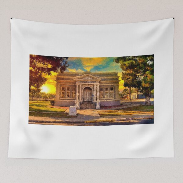 Item preview, Kern Branch, Beale Memorial Library, in Bakersfield, California - digital painting designed and sold by NickoPrints.